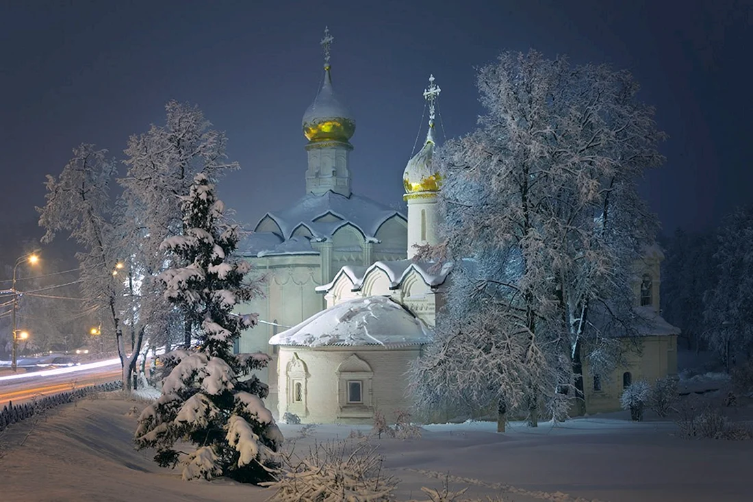 Сергиев Посад храм зимой