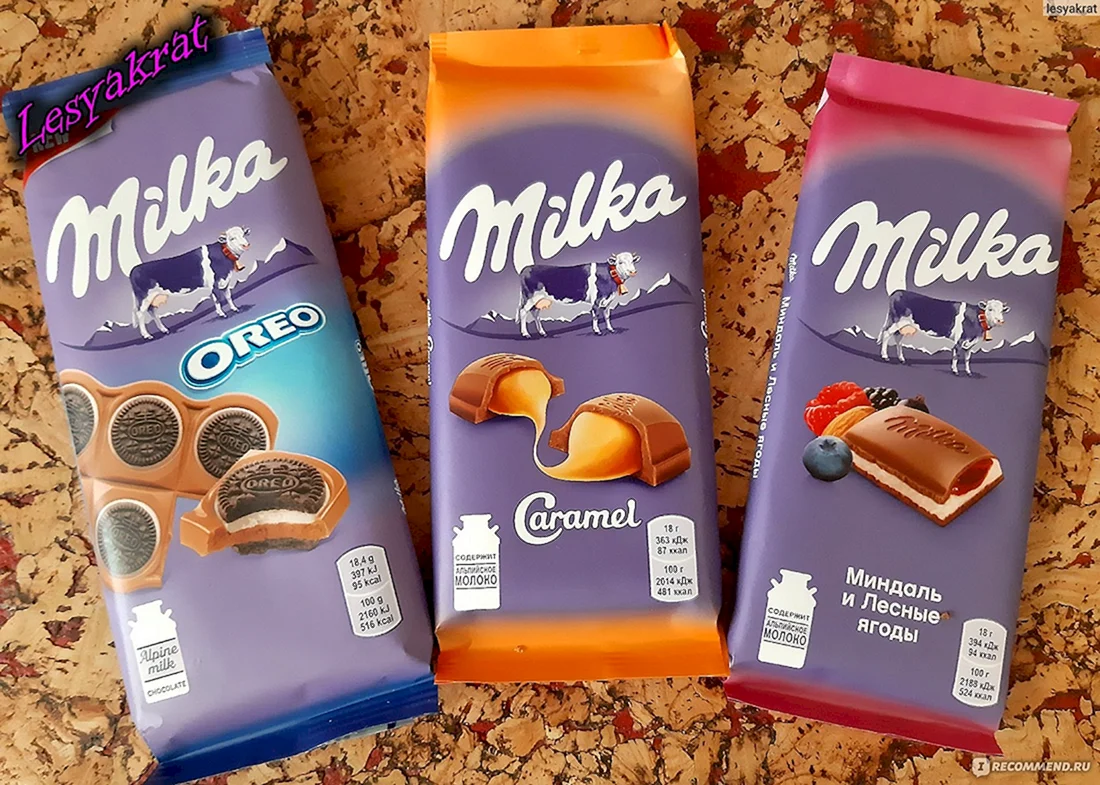 Шоколад Милка