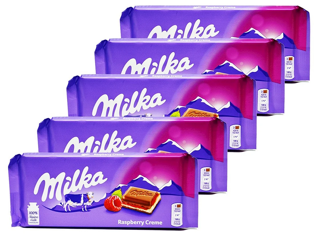 Шоколад Milka Raspberry Cream 100g