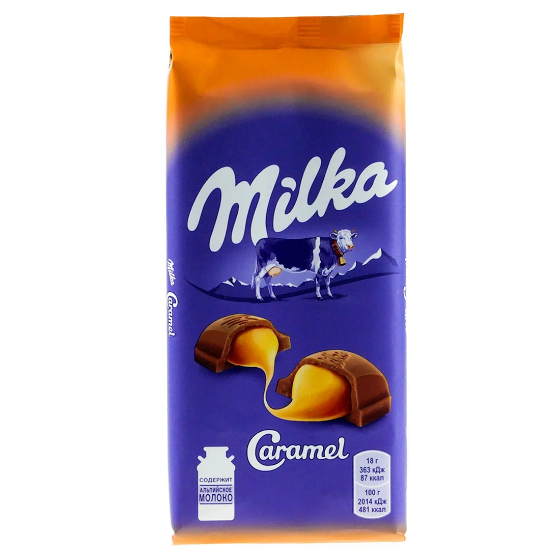 Шоколад молочный с карамелью 90г Milka