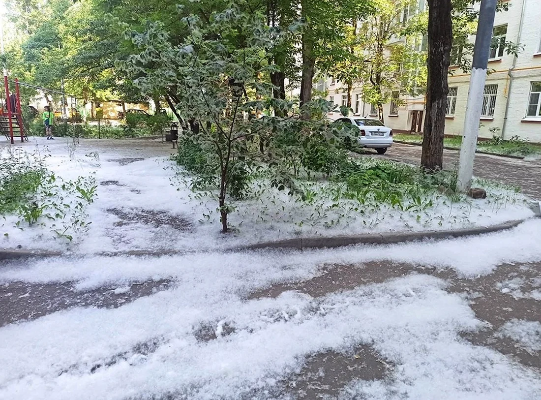 Снег летом
