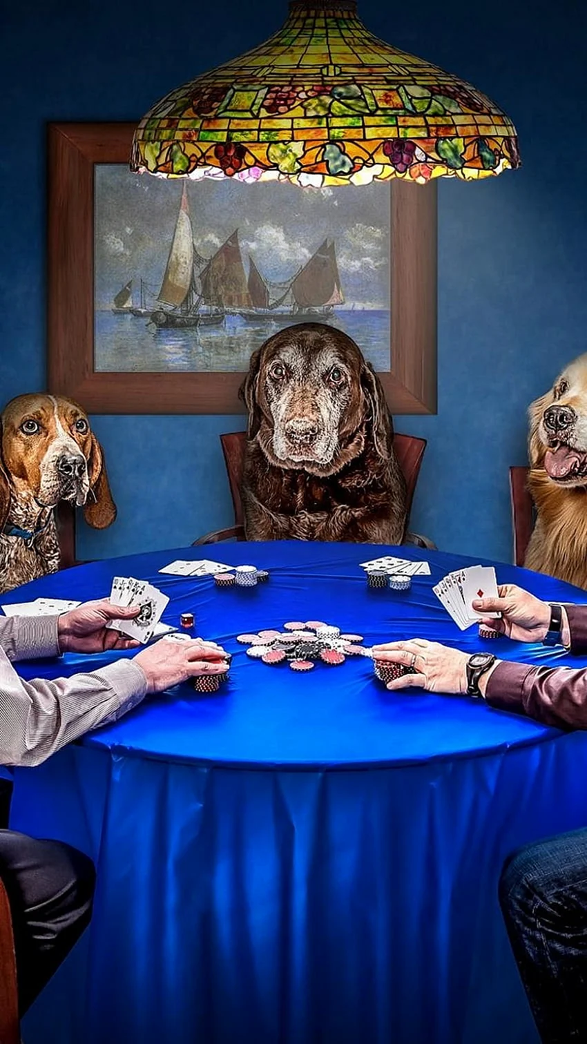Собаки играющие в Покер