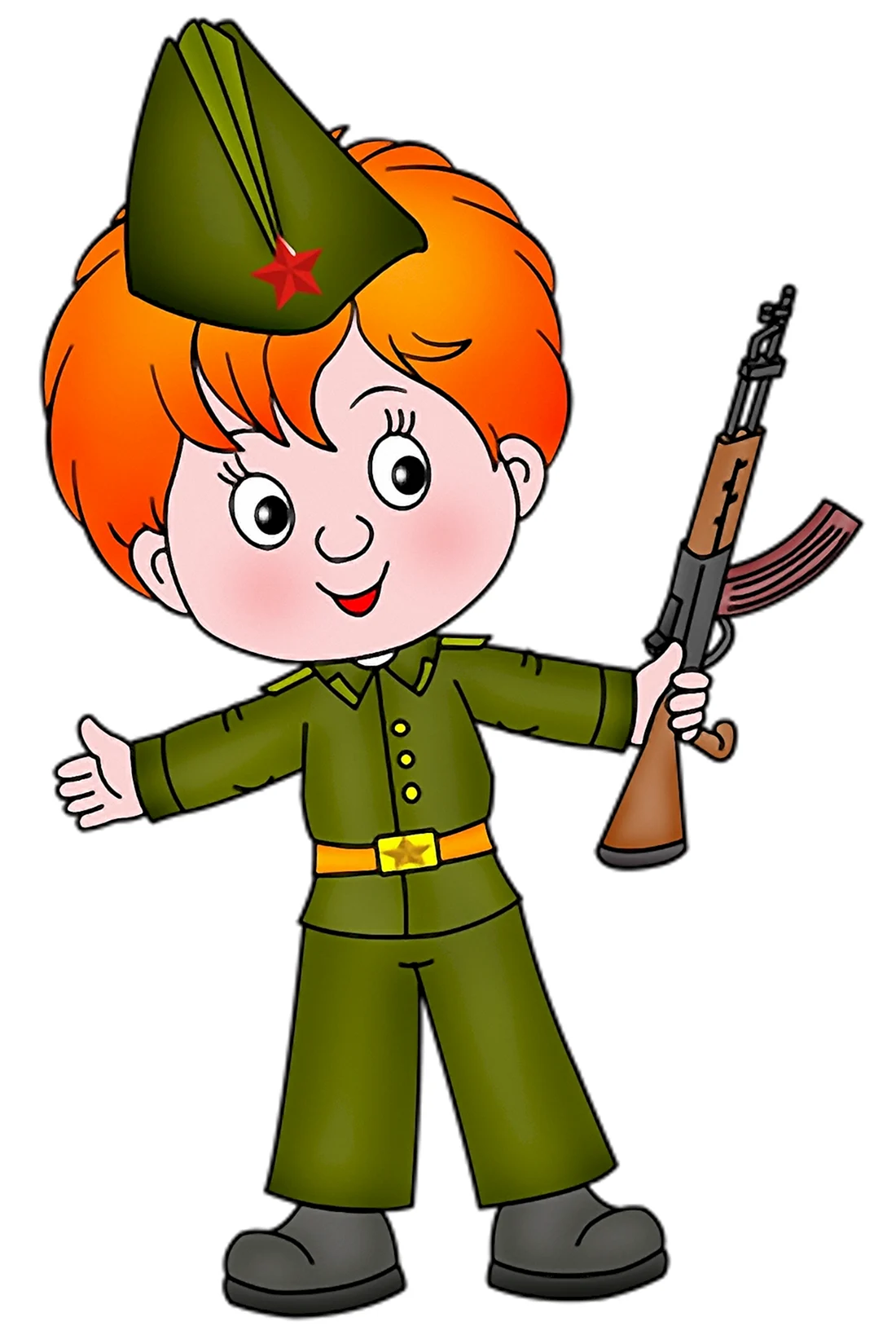 Солдат с ребенком