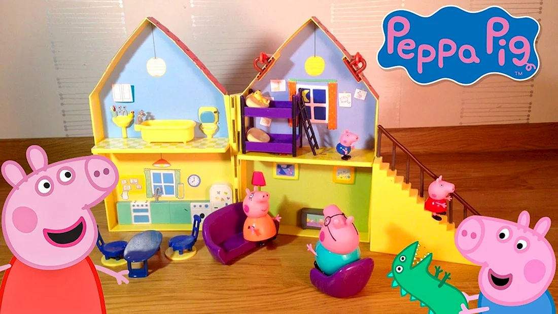 Лицензионный деревянный игровой набор Peppa - Дом Пеппы