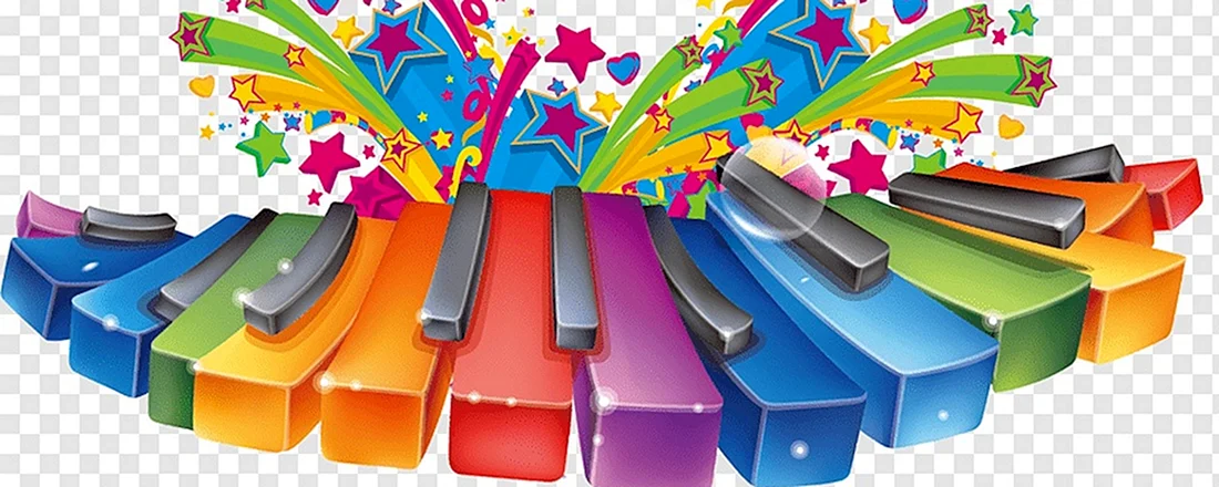 Цветные музыкальные инструменты