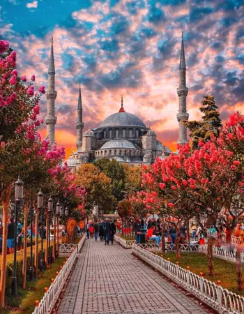 Турция Стамбул мечеть Султанахмет
