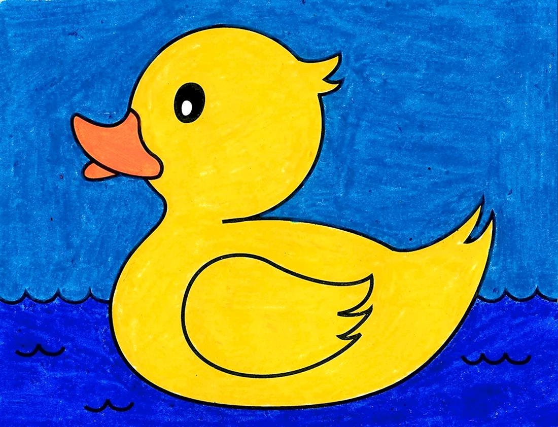 Утенок рисунок для детей