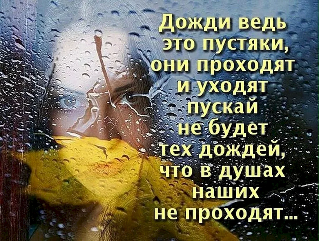 Высказывания про дождь