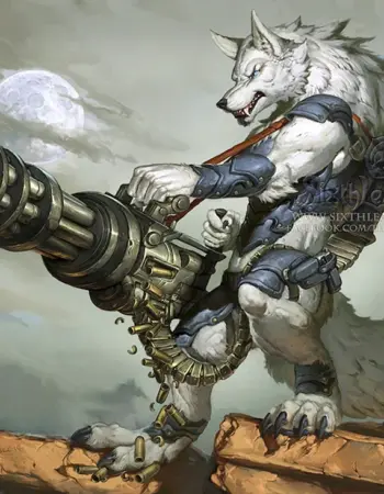 Зверолюд воин волк